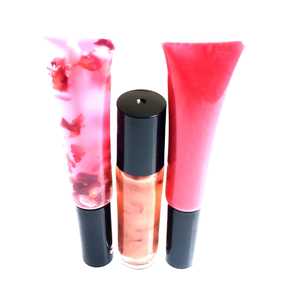 Handmade Hydrating Lip gloss and Lip Oil Set"